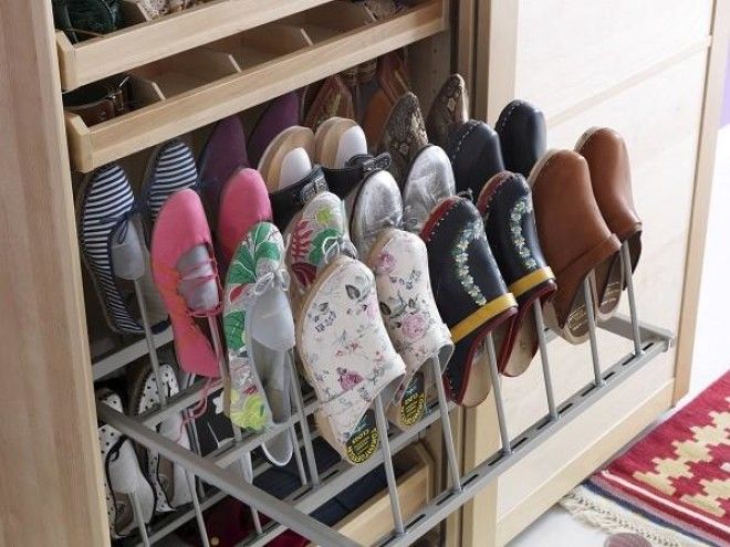 Компактные способы хранения обуви 48