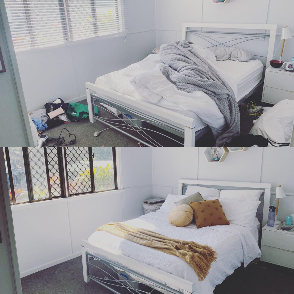 15 фотографий комнат до и после уборки беспорядка, который появился из-за депрессии их владельцев 63