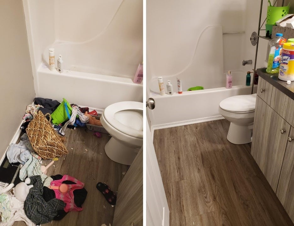 15 фотографий комнат до и после уборки беспорядка, который появился из-за депрессии их владельцев 64