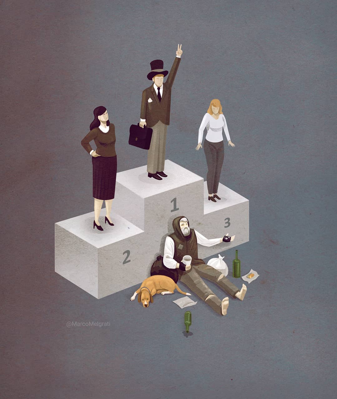 25 острых сатирических иллюстраций, которые невероятно точно бьют по проблемам современного общества 73