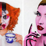 Две сестры настолько круто овладели искусством макияжа, что их работы можно принять за фотошоп