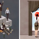 25 острых сатирических иллюстраций, которые невероятно точно бьют по проблемам современного общества