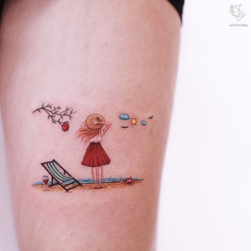 Татуировщик из Стамбула набивает на коже маленькие сказочные рисунки, запечатлевая кусочки детства 64