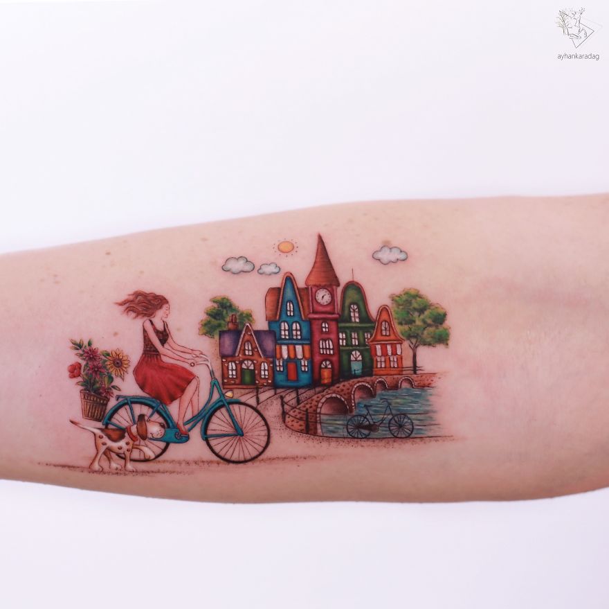 Татуировщик из Стамбула набивает на коже маленькие сказочные рисунки, запечатлевая кусочки детства 65