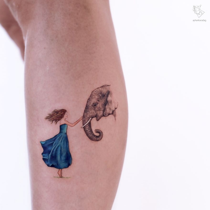 Татуировщик из Стамбула набивает на коже маленькие сказочные рисунки, запечатлевая кусочки детства 66