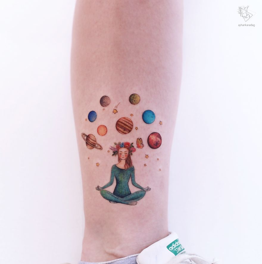 Татуировщик из Стамбула набивает на коже маленькие сказочные рисунки, запечатлевая кусочки детства 72