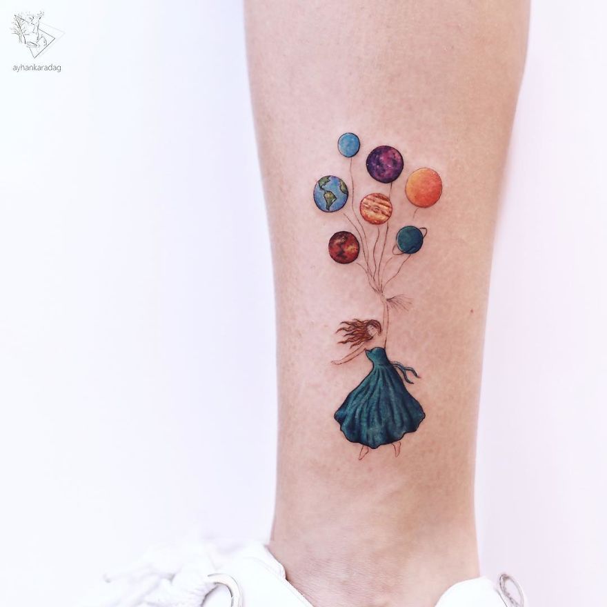 Татуировщик из Стамбула набивает на коже маленькие сказочные рисунки, запечатлевая кусочки детства 76