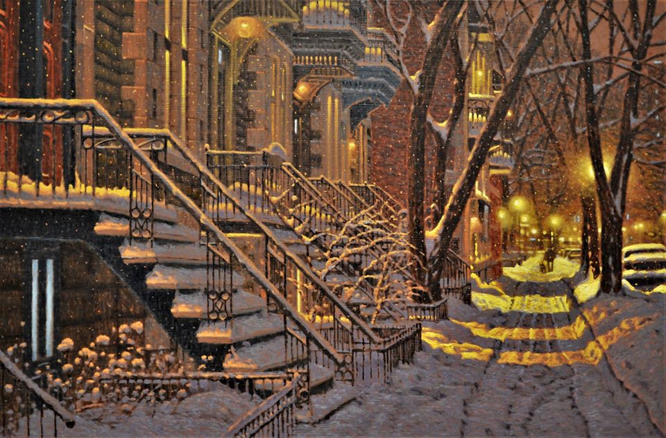 Художник из Канады рисует атмосферные картины, которые помогут окунуться в настоящую морозную зиму 56