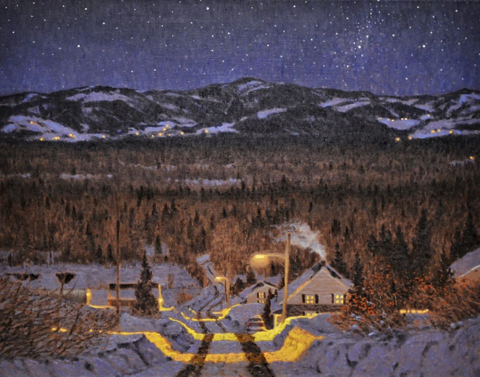 Художник из Канады рисует атмосферные картины, которые помогут окунуться в настоящую морозную зиму 57