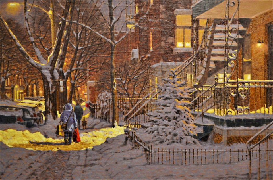 Художник из Канады рисует атмосферные картины, которые помогут окунуться в настоящую морозную зиму 58