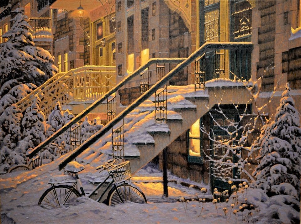 Художник из Канады рисует атмосферные картины, которые помогут окунуться в настоящую морозную зиму 62