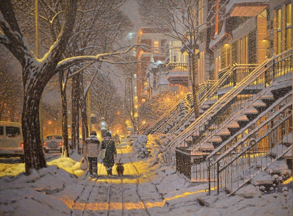 Художник из Канады рисует атмосферные картины, которые помогут окунуться в настоящую морозную зиму 65