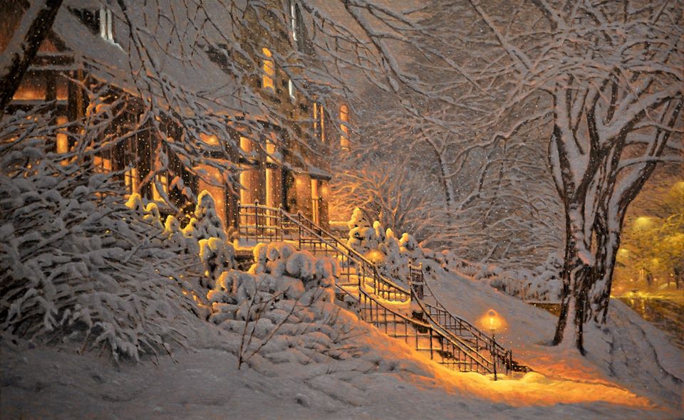 Художник из Канады рисует атмосферные картины, которые помогут окунуться в настоящую морозную зиму 66
