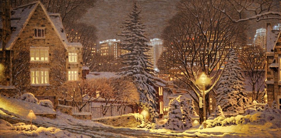 Художник из Канады рисует атмосферные картины, которые помогут окунуться в настоящую морозную зиму 70