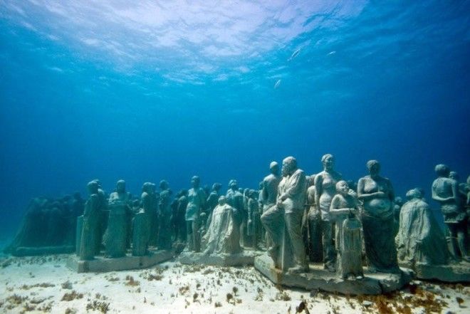 Жуткий и захватывающий подводный музей в Канкуне 26