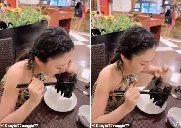 Китаянка ест летучую мышь целиком (видео) 10