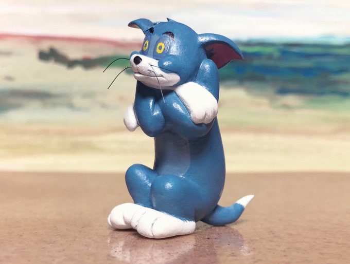 20 фигурок кота Тома из мульсериала «Том и Джерри», чьи неудачи превратили в реальные скульптуры 157