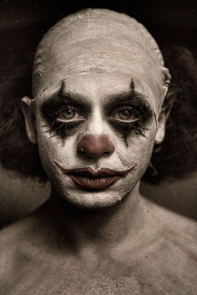 Самые жуткие портреты настоящих цирковых клоунов 37