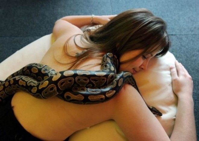 Девушка обожала своего питона и спала с ним каждую ночь. Но вдруг змея начала худеть 13