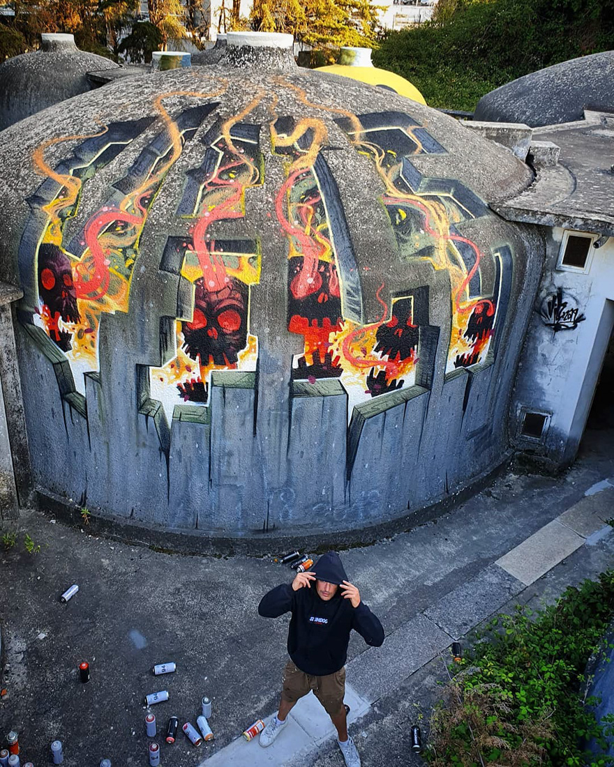 Уличный художник делает стены прозрачными, используя только краску 93