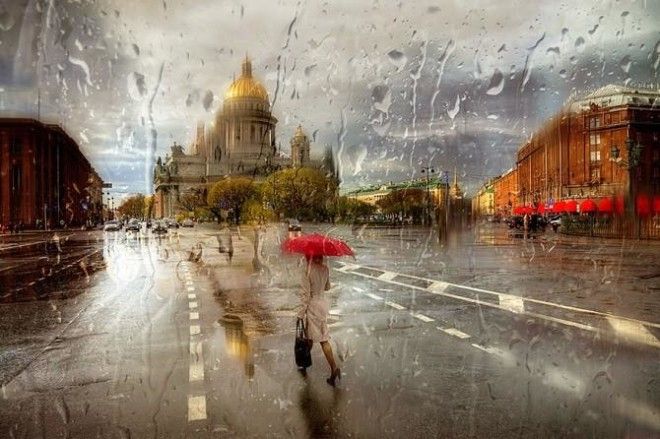 Русский фотограф снимает потрясающие дождливые фотографии, похожие на картины 35