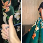 Филиппинка сама сделала себе платье на выпускной. Она сшила и расписала его вручную, создав наряд мечты