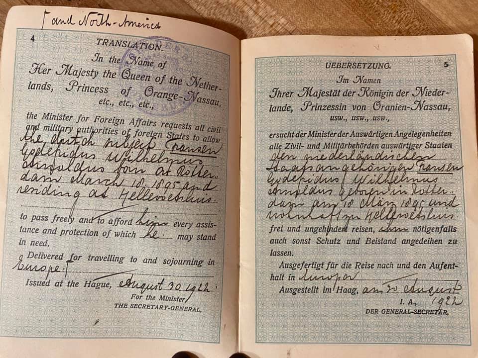 Как выглядел европейский паспорт 100 лет назад? Женщина получила документы прадеда и решила их перевести 29