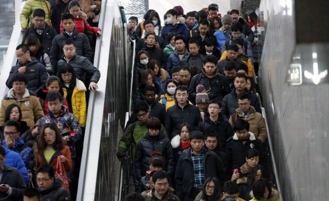 20 шокирующих фотографий, показывающих, как в Китае много людей 39