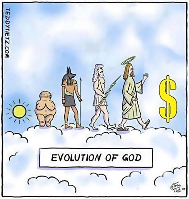 19 сатирических карикатур про эволюцию 43