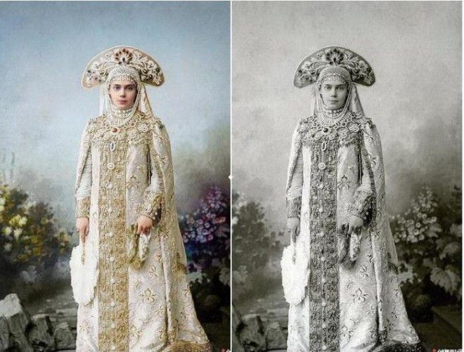 Грандиозные костюмы бала-маскарада в доме Романовых: раритетные снимки 1903 года – в цвете 32