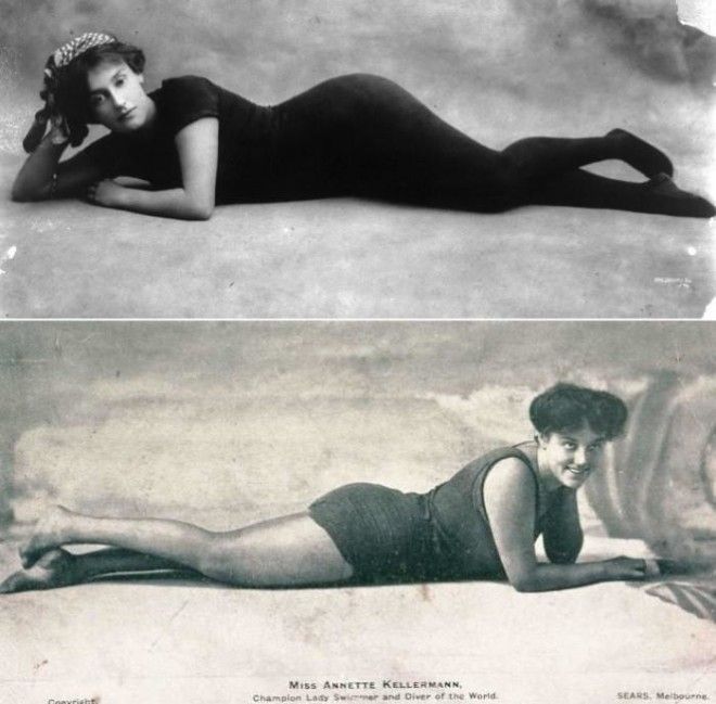 Рекорды Ныряющей Венеры: как Аннетт Келлерман впервые в истории кино снялась обнаженной и изобрела синхронное плаванье 34