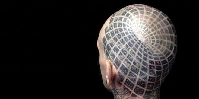 10 необычных татуировок, создающих эффектные оптические иллюзии 38