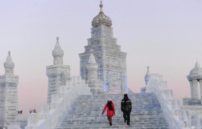 Фестиваль ледяных скульптур в Харбине 41