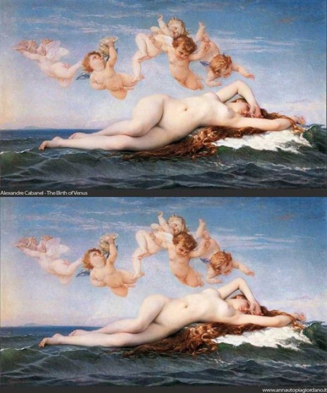 Похудевшая Венера на знаменитых полотнах 31