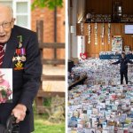 Великобритания отмечает 100-летний юбилей ветерана, собравшего £30 млн врачам. Ему прислали 125 тысяч открыток