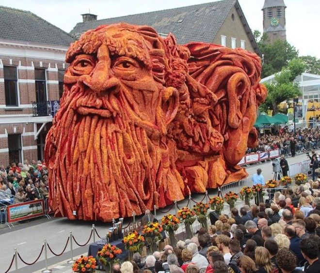 14 цветочных скульптур с крупнейшего в мире Парада Цветов в Голландии, посвященного Ван Гогу 39