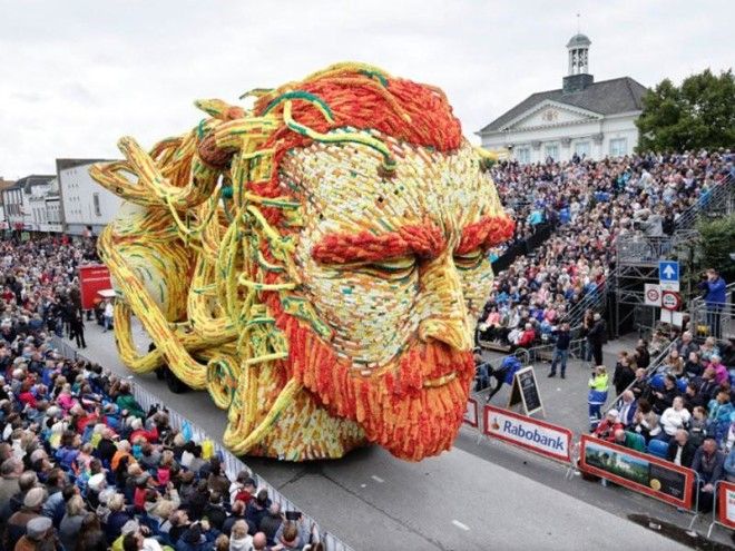 14 цветочных скульптур с крупнейшего в мире Парада Цветов в Голландии, посвященного Ван Гогу 41
