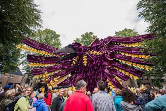 14 цветочных скульптур с крупнейшего в мире Парада Цветов в Голландии, посвященного Ван Гогу 28