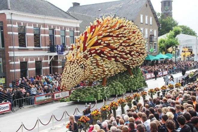 14 цветочных скульптур с крупнейшего в мире Парада Цветов в Голландии, посвященного Ван Гогу 29