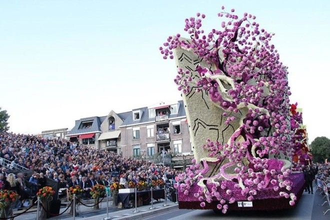 14 цветочных скульптур с крупнейшего в мире Парада Цветов в Голландии, посвященного Ван Гогу 38