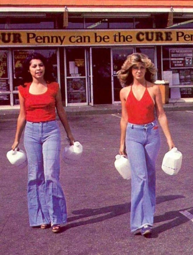 Женский уличный стиль 70-х годов 54