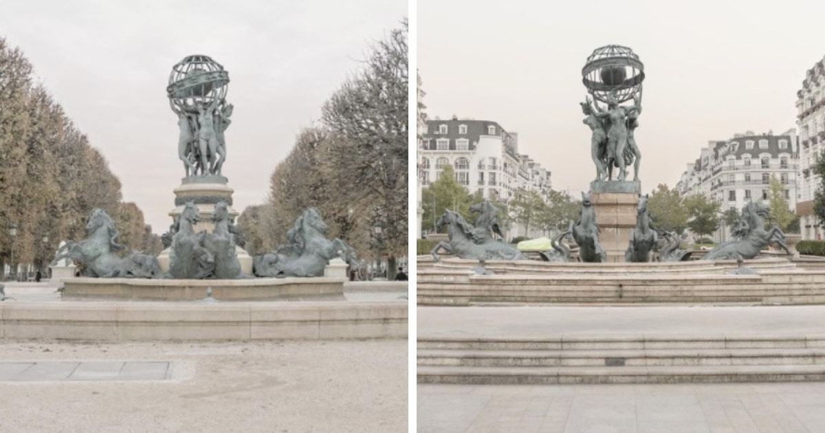 Фотограф совмещает снимки реальных Парижа и Венеции с их копиями в других странах. И где что — понять сложно 63