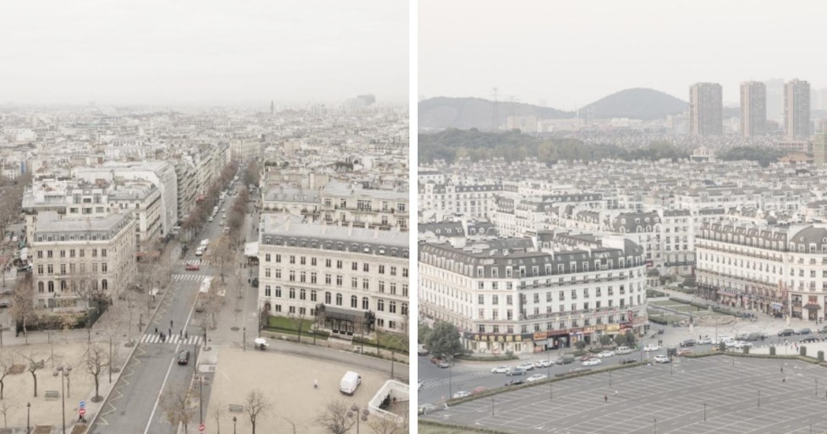 Фотограф совмещает снимки реальных Парижа и Венеции с их копиями в других странах. И где что — понять сложно 71