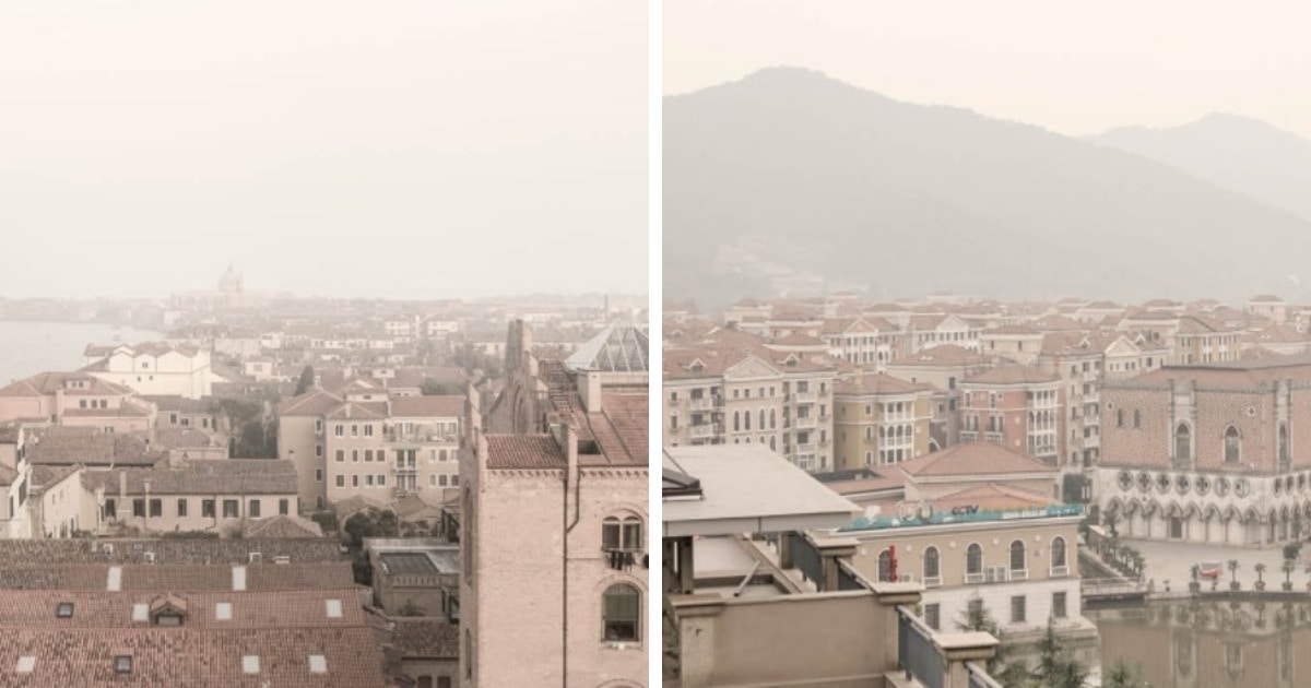 Фотограф совмещает снимки реальных Парижа и Венеции с их копиями в других странах. И где что — понять сложно 78