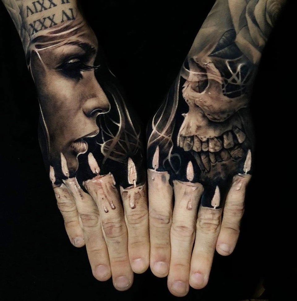 15 красивых, а также ужасающих татуировок, которые сделали себе люди на руках 55