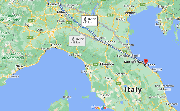 Итальянец прошёл 400 километров, чтобы остыть после ссоры с женой. Полиции он сказал, что просто немного устал 4