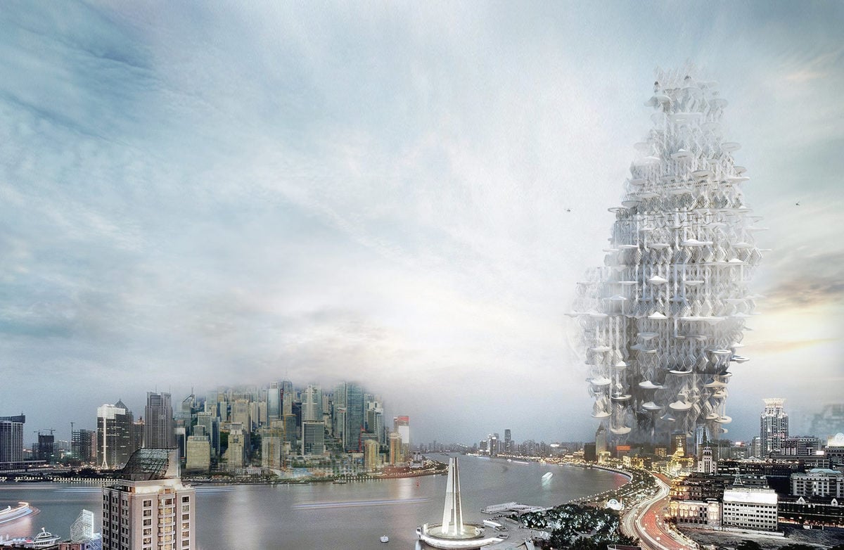 10 впечатляющих архитектурных концептов из будущего, в реализацию которых верится с трудом 37