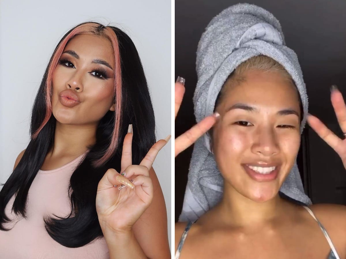 15 популярных блогеров, которые показали свой образ с макияжем для съемок и себя в обычной жизни 57