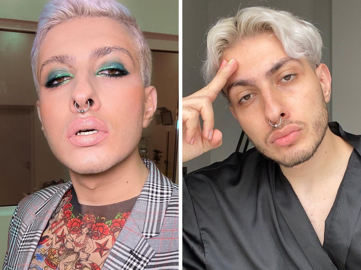 15 популярных блогеров, которые показали свой образ с макияжем для съемок и себя в обычной жизни 53
