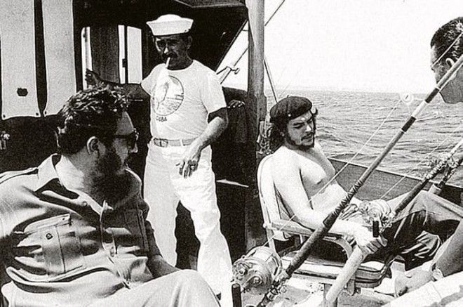 Фидель Кастро и Че Гевара на рыбалке Фото kpru